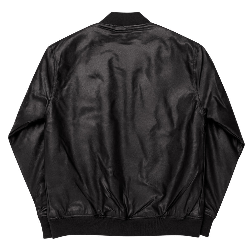 Nothing But Good Times Leather Bomber Jacket