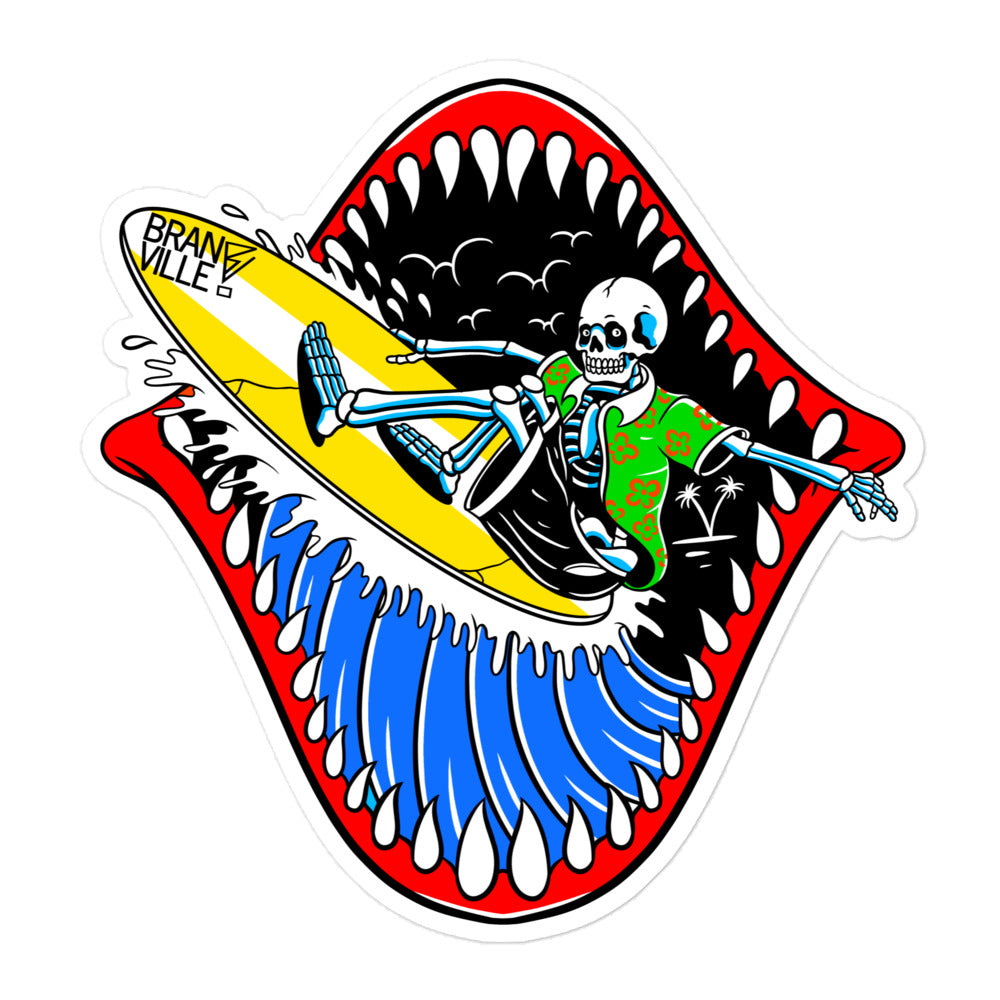 Jaws Shredder Sticker