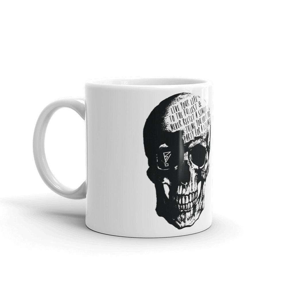 PFAL Skull White Mug - BranVille